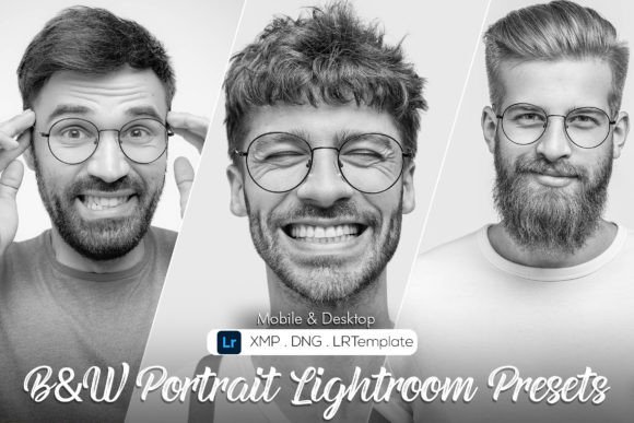 Download Black &amp; White Portrait Lightroom Presets - Lightroom Collection
