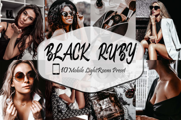 Download 10 Black Ruby LR Mobile Presets - Mobile Collection