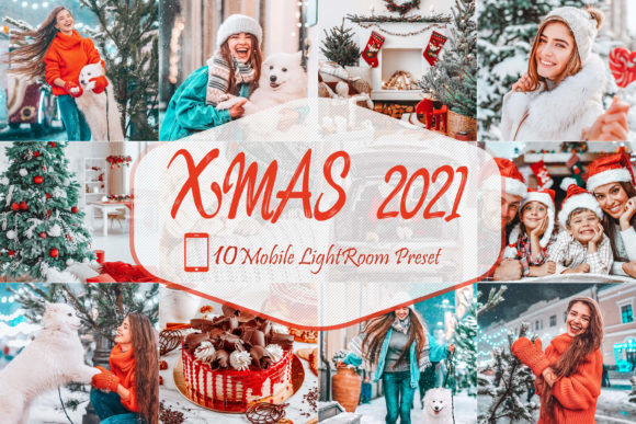 Download 10 Xmas 2021 LR Mobile Presets - Mobile Collection
